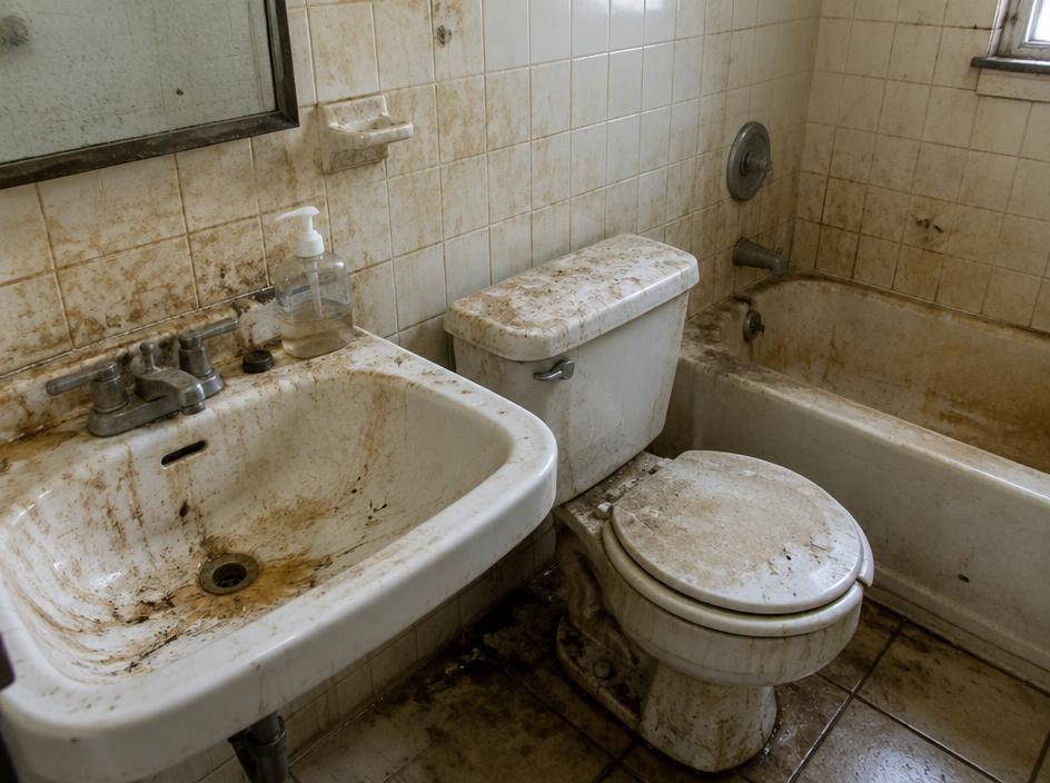 Bathroom — before cleaning